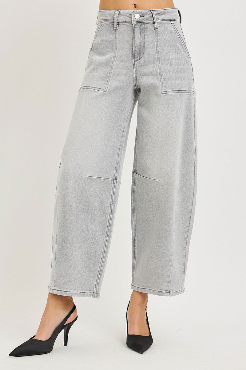 Slouchy Cropped Barrel Jeans Secondary image