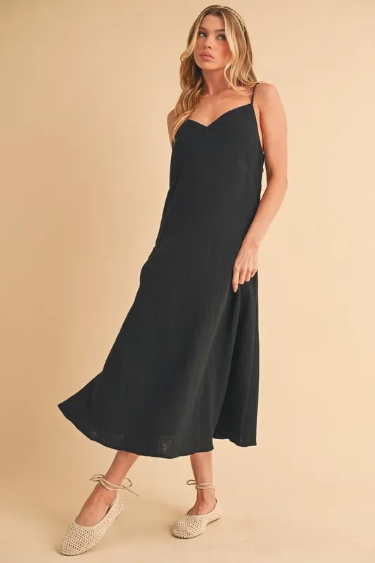 Aemi+Co Side Button Midi Cami Dress Secondary image