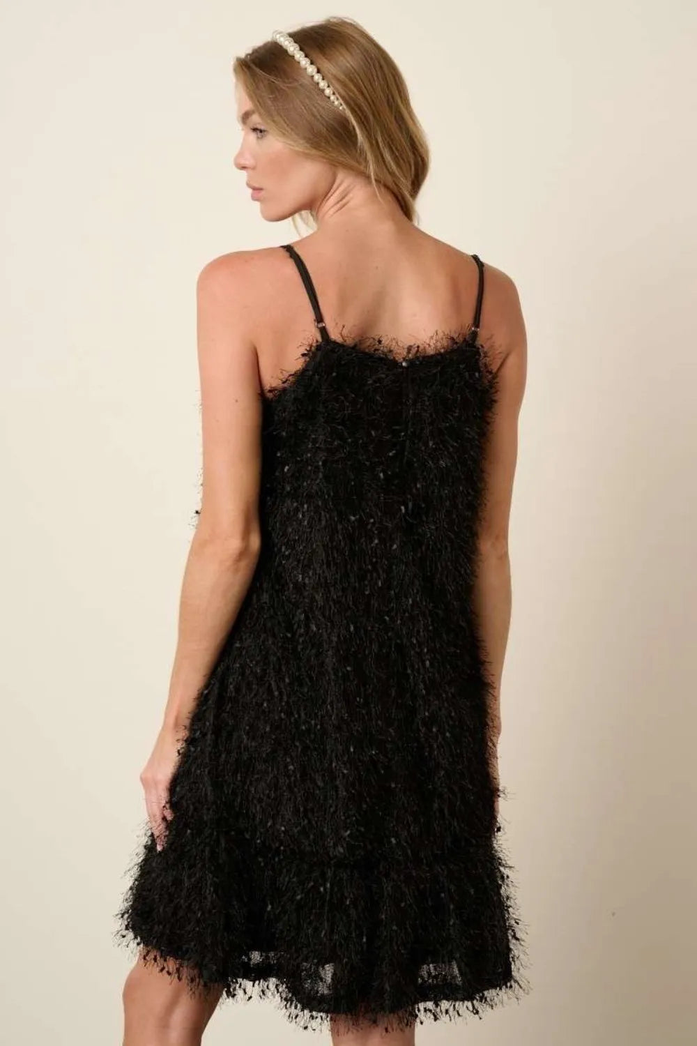 Mittoshop Feather Ruffle Hem Mini Cami Dress Secondary image