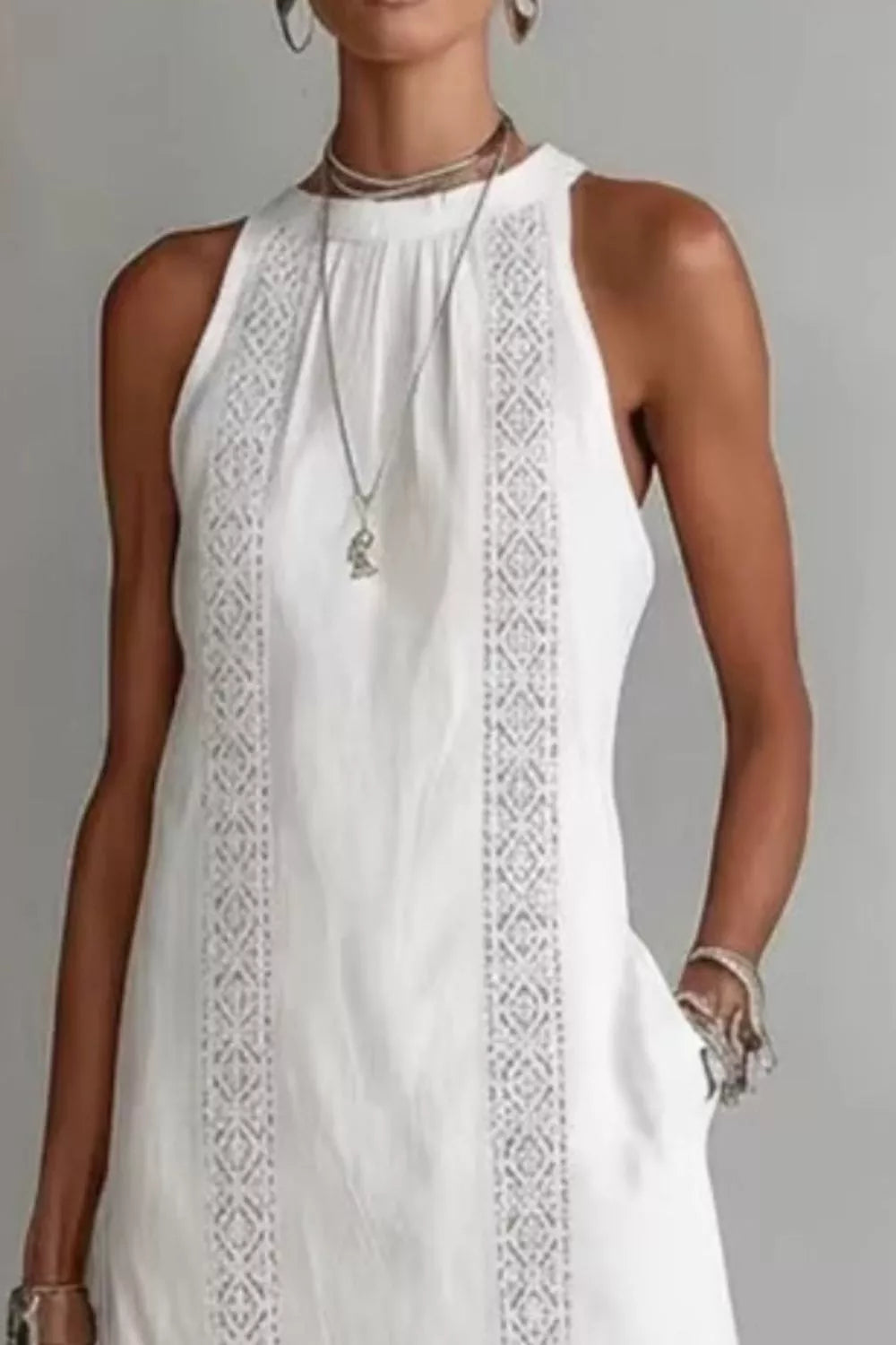 Sleeveless Side Slit Dress Secondary image