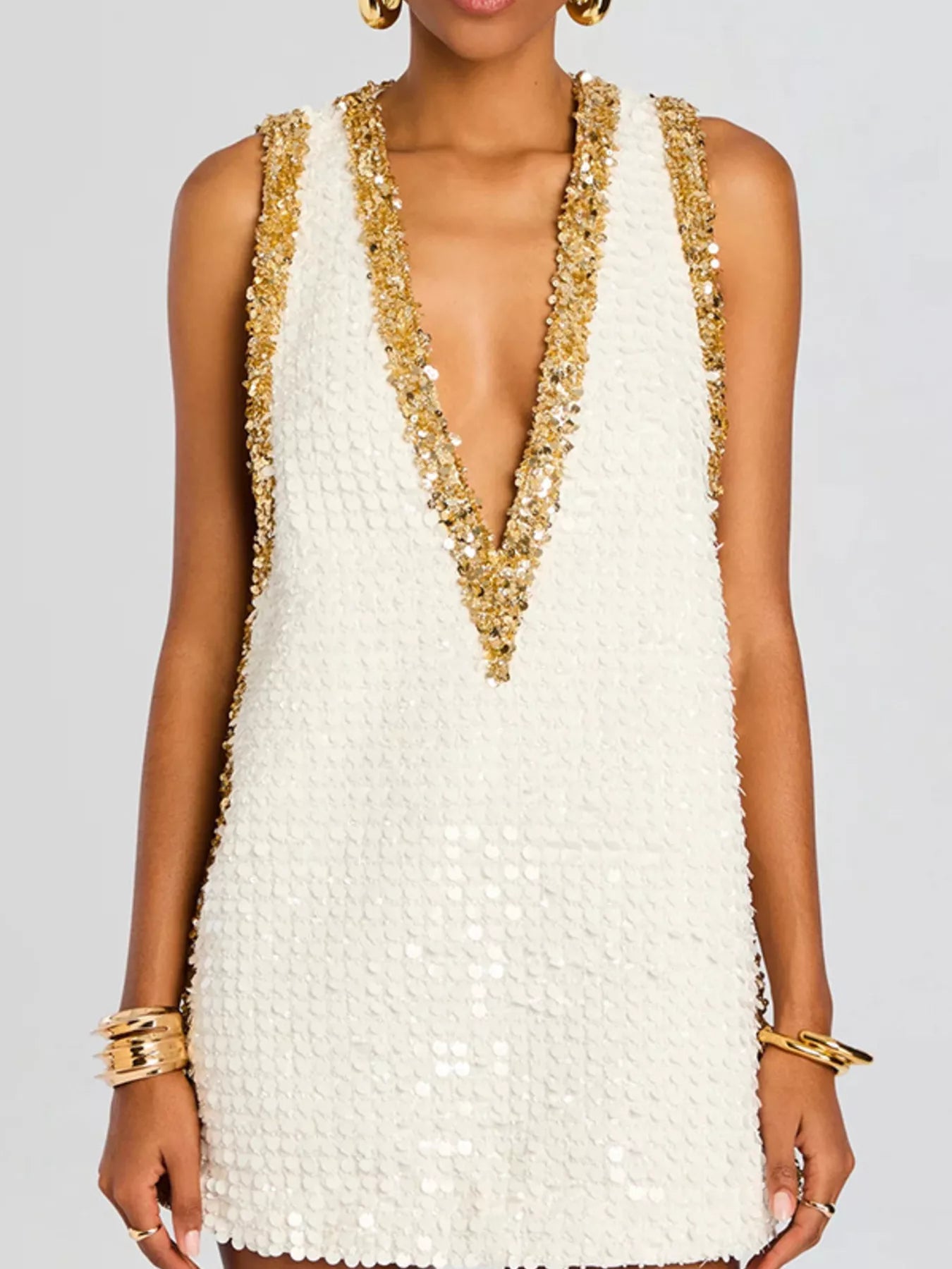 Elegant Sequin Embellished Mini Dress Secondary image