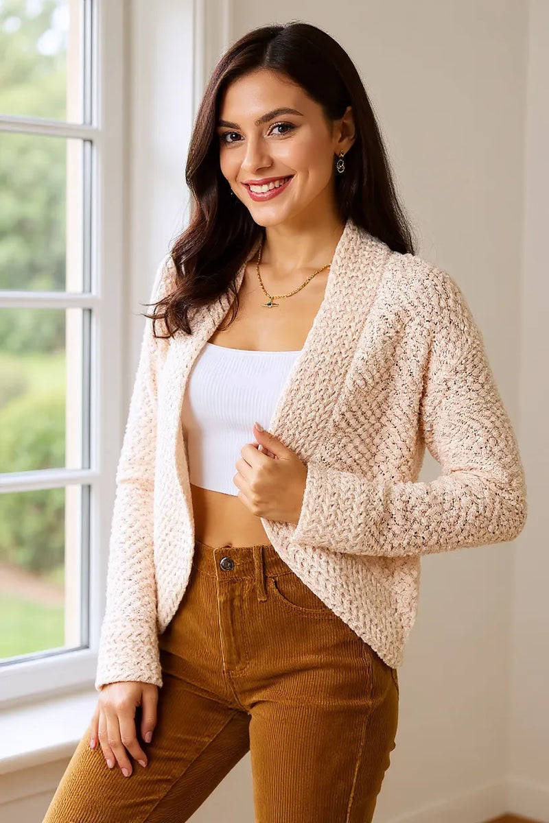 Open Front Long Sleeve Cardigan Sweater Main image