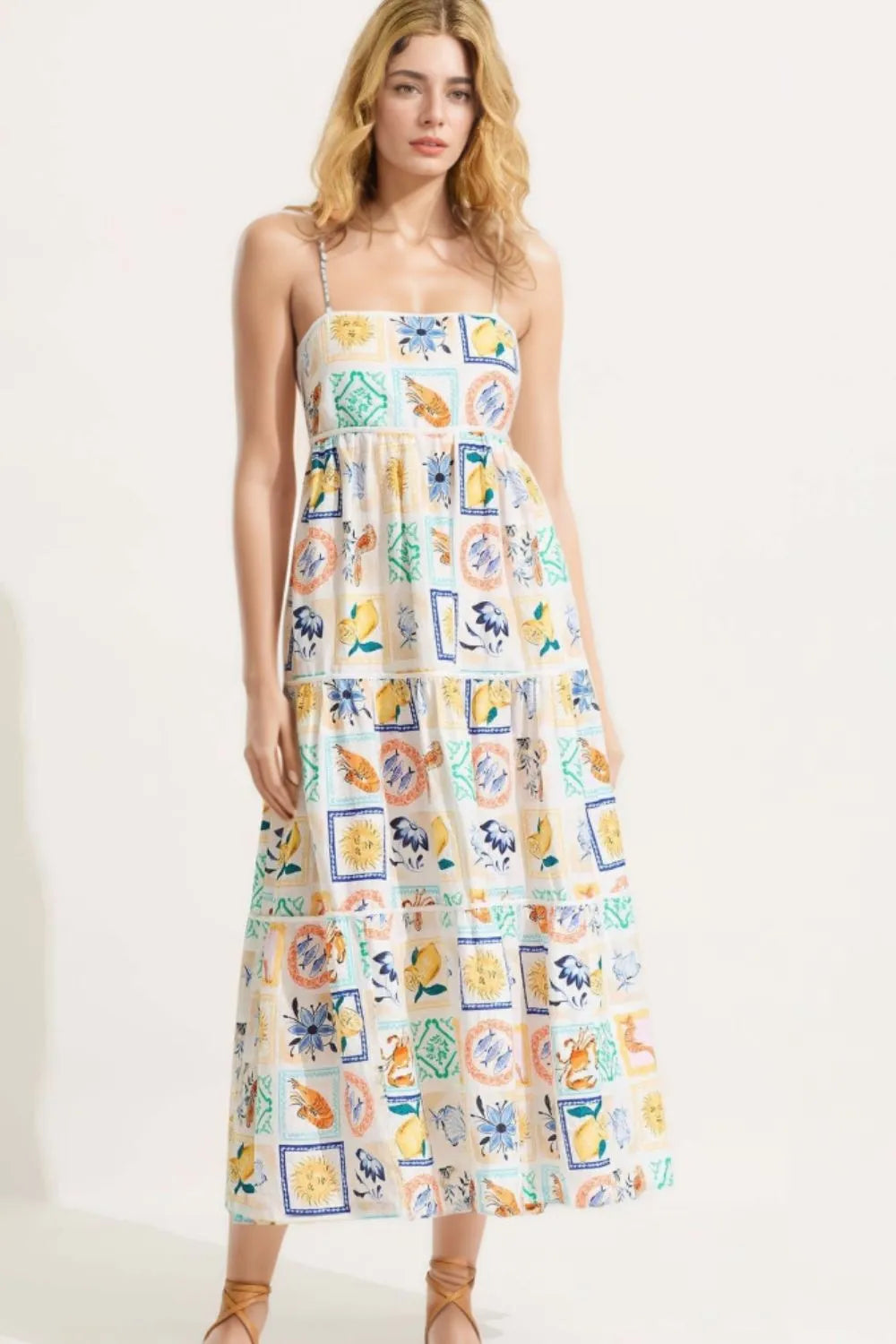 Summer Floral Print Maxi Dress Secondary image