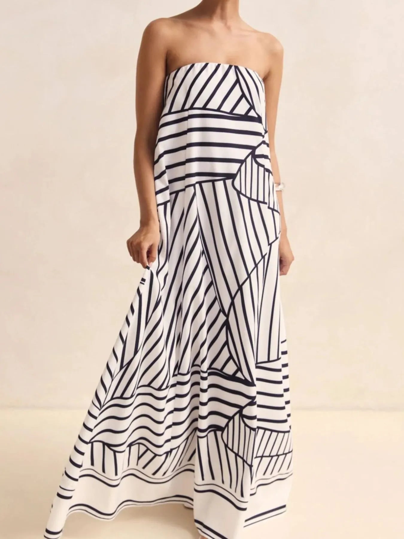 Smocked Tube Maxi Dress Secondary image