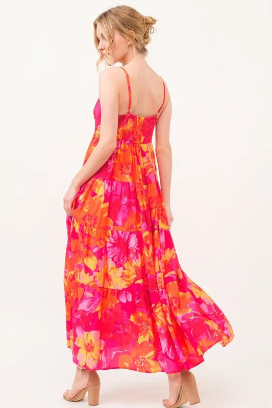 Floral Tiered Maxi Cami Dress Secondary image