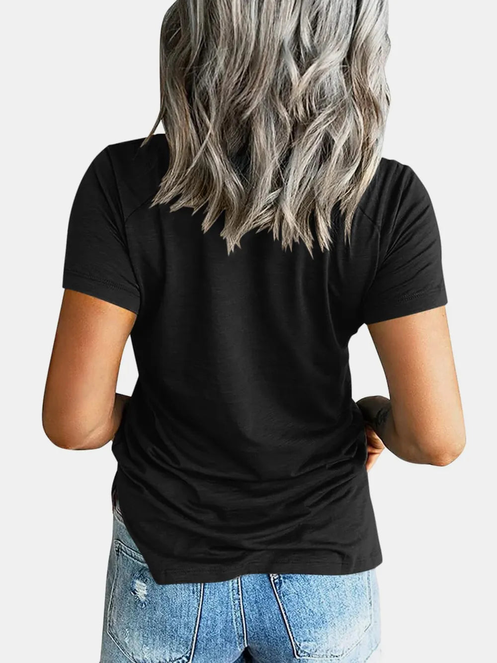 Pocketed V-Neck T-Shirt Secondary image