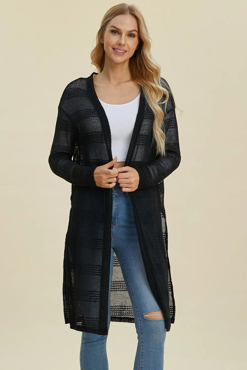 Open Front Longline Cardigan Main image