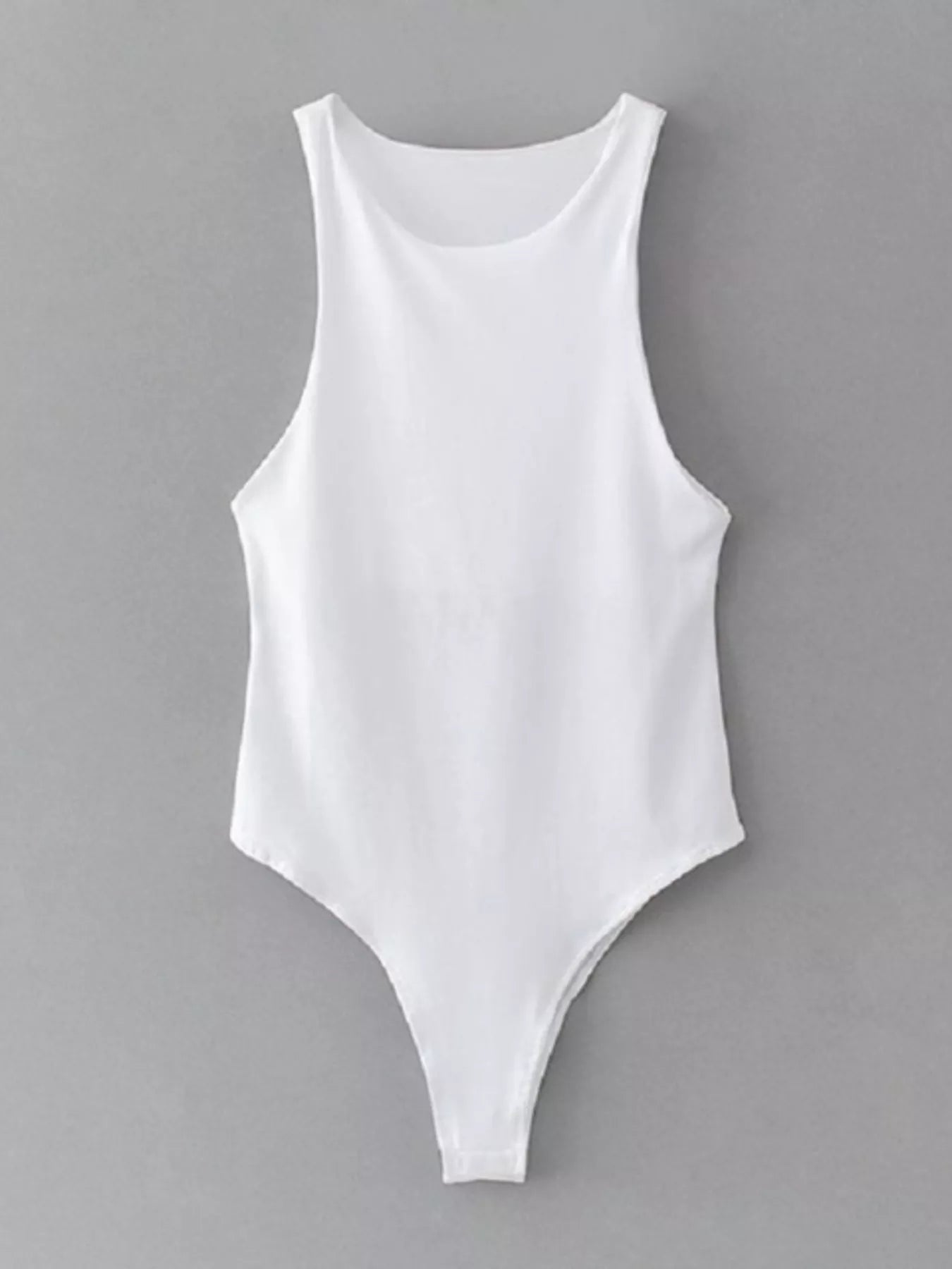 Sleeveless Round Neck Stretch Bodysuit Secondary image