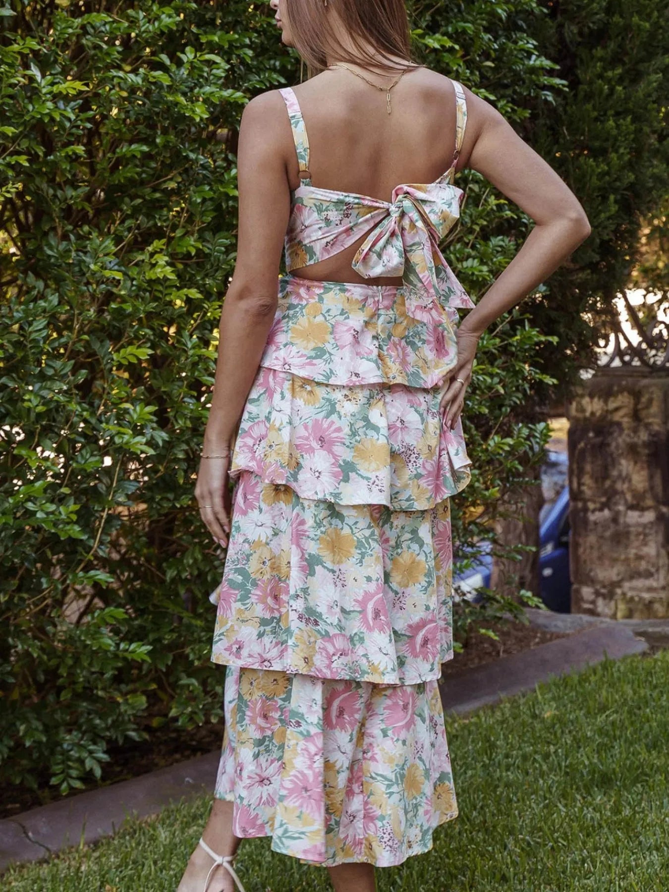 Floral Ruffle Maxi Dress Secondary image