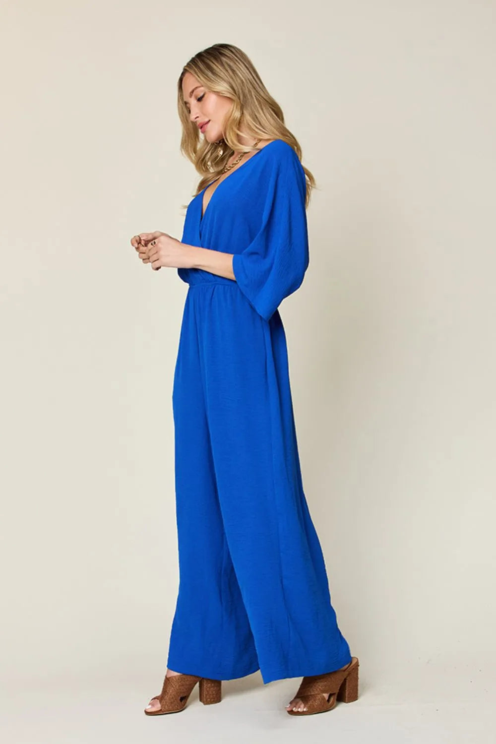 Surplice Wide Leg Jumpsuit Secondary image