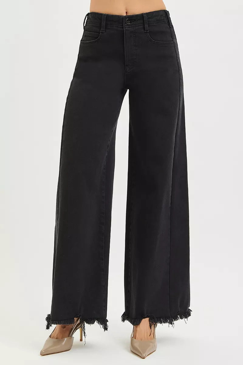 Tummy Control Palazzo Leg Jeans Secondary image