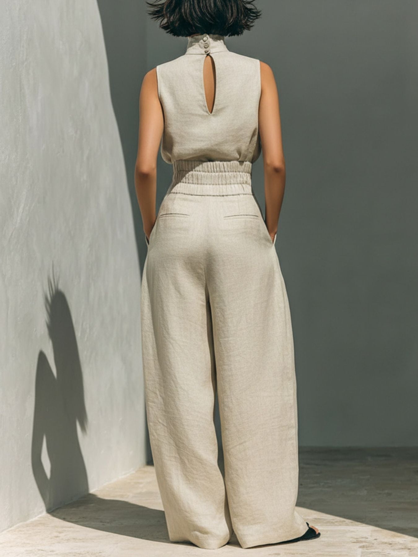 Turtleneck Sleeveless Set Secondary image