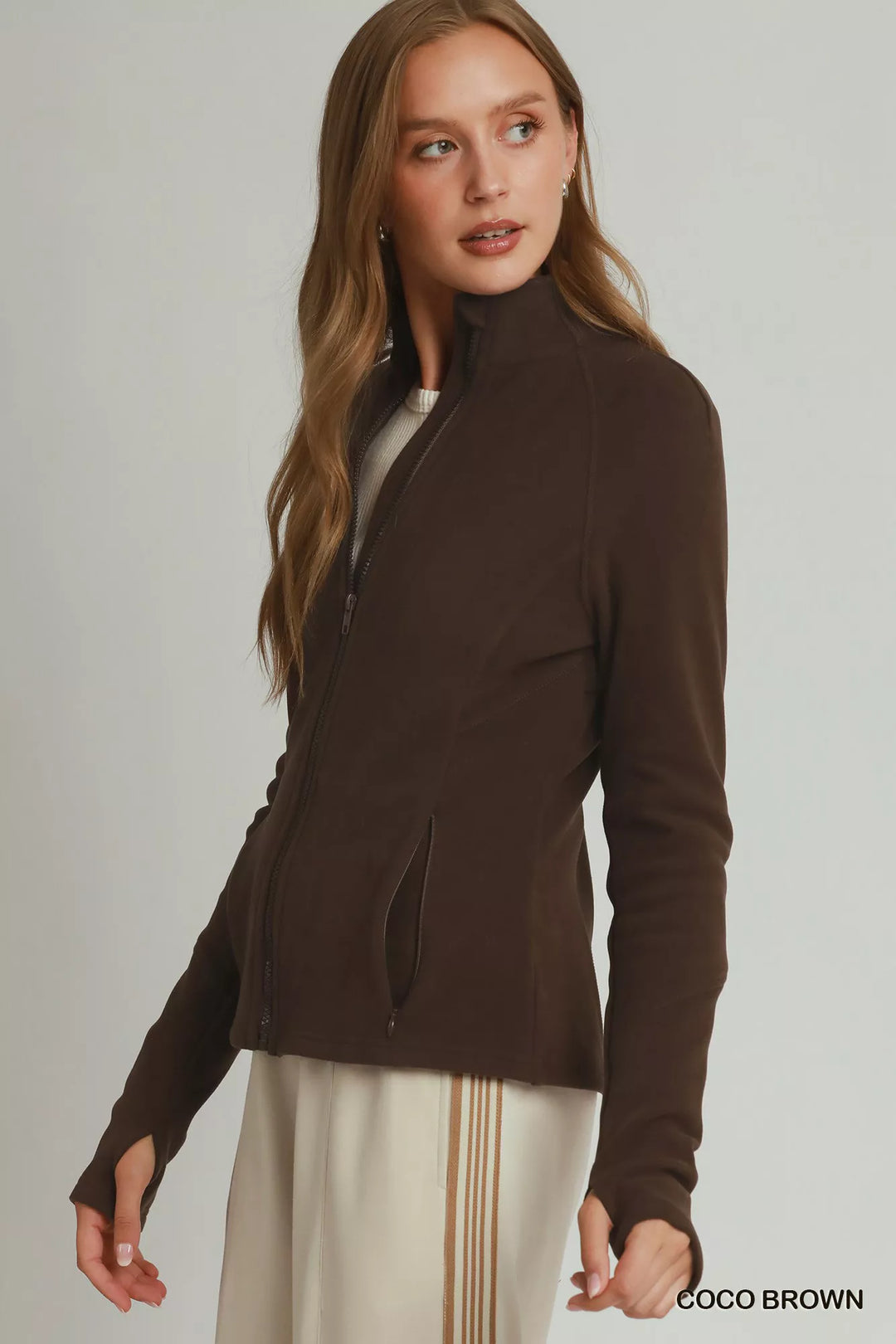 Soft Fleece Full Zip Jacket with Pockets