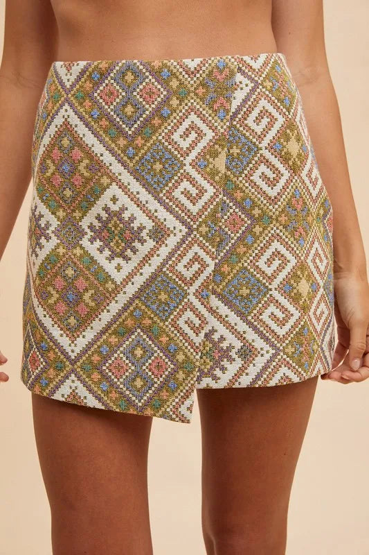 Annie Wear Ethic Wrap Mini Skirt Secondary image